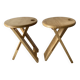 Pair of folding stools
