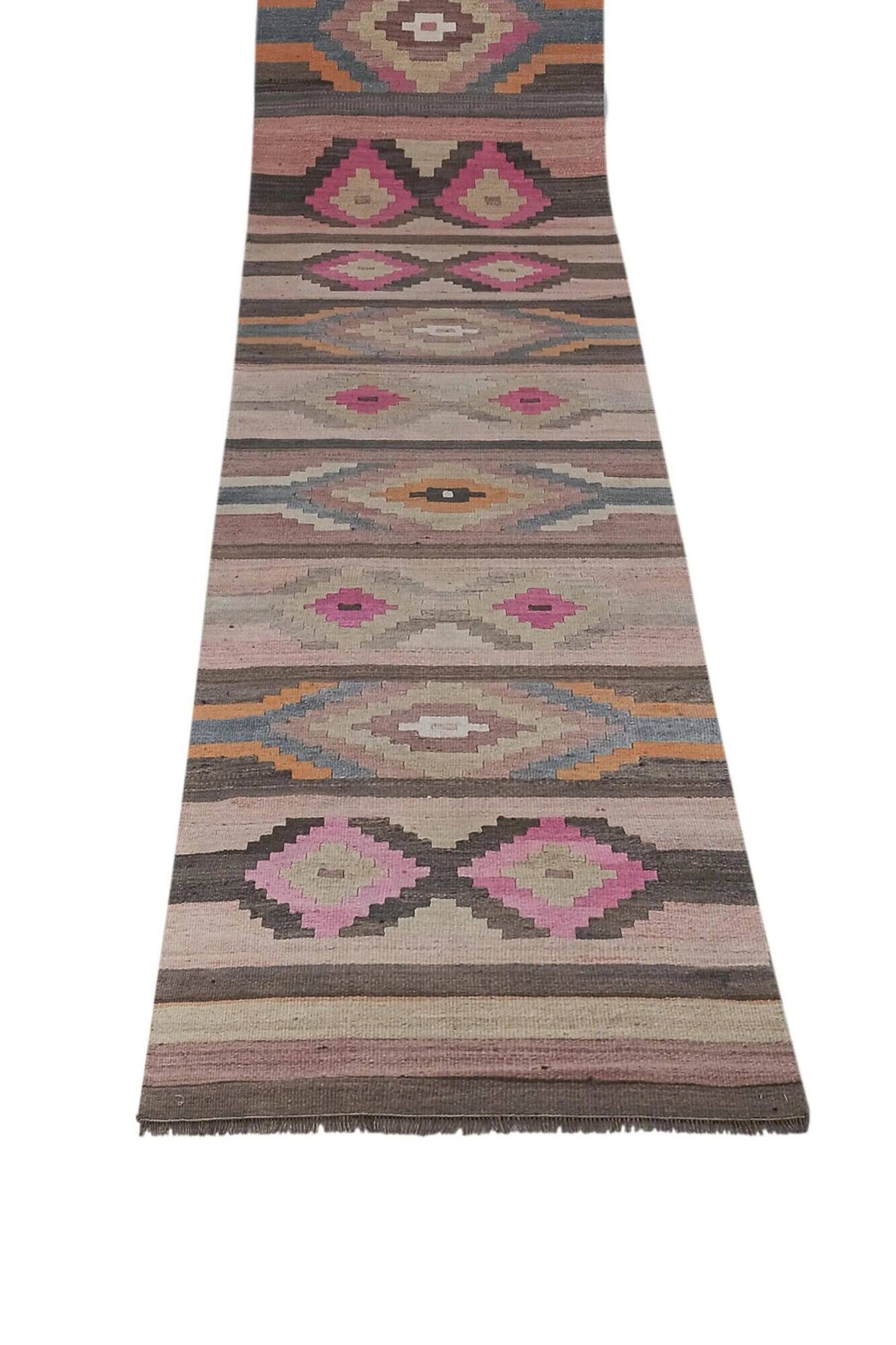 Vintage Turkish hallway rug 78x640 cm