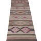 Vintage Turkish hallway rug 78x640 cm