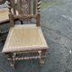 4 Henri II style chairs with twisted columns and cane seats