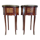 Pair of Louis XV style bedside tables - Transition