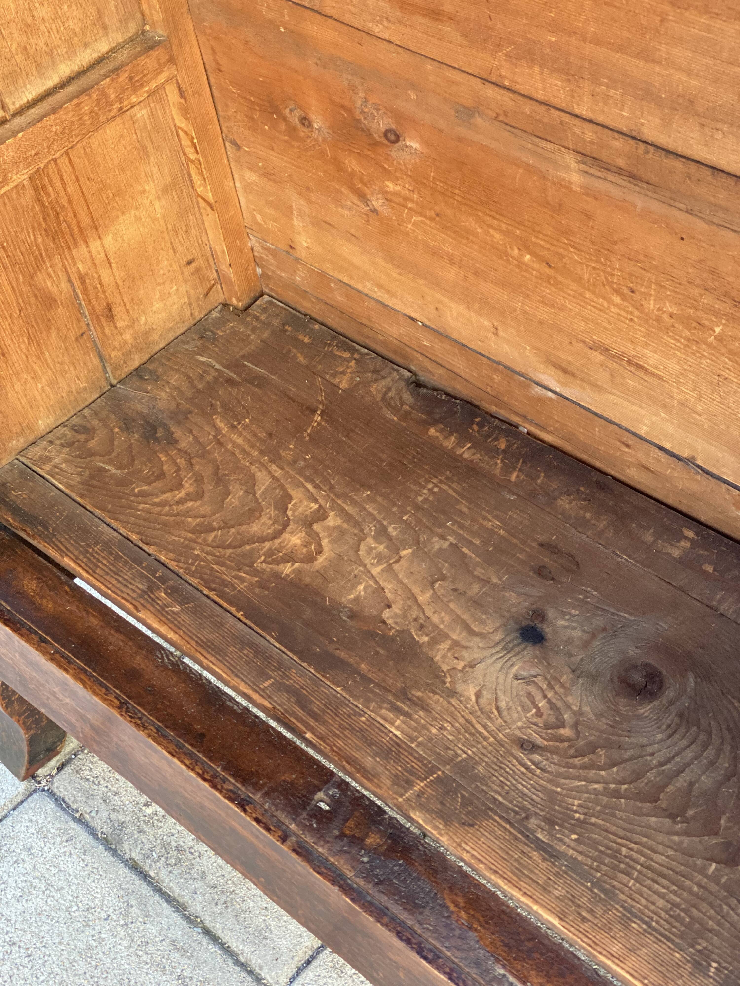 Biedermeier style oak wood cabinet