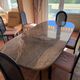 Brazilian pink granite dining table