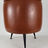 Stool in vintage skaï