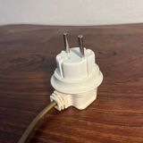 English turned wood twist lamp base from the 60s