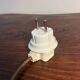 English turned wood twist lamp base from the 60s