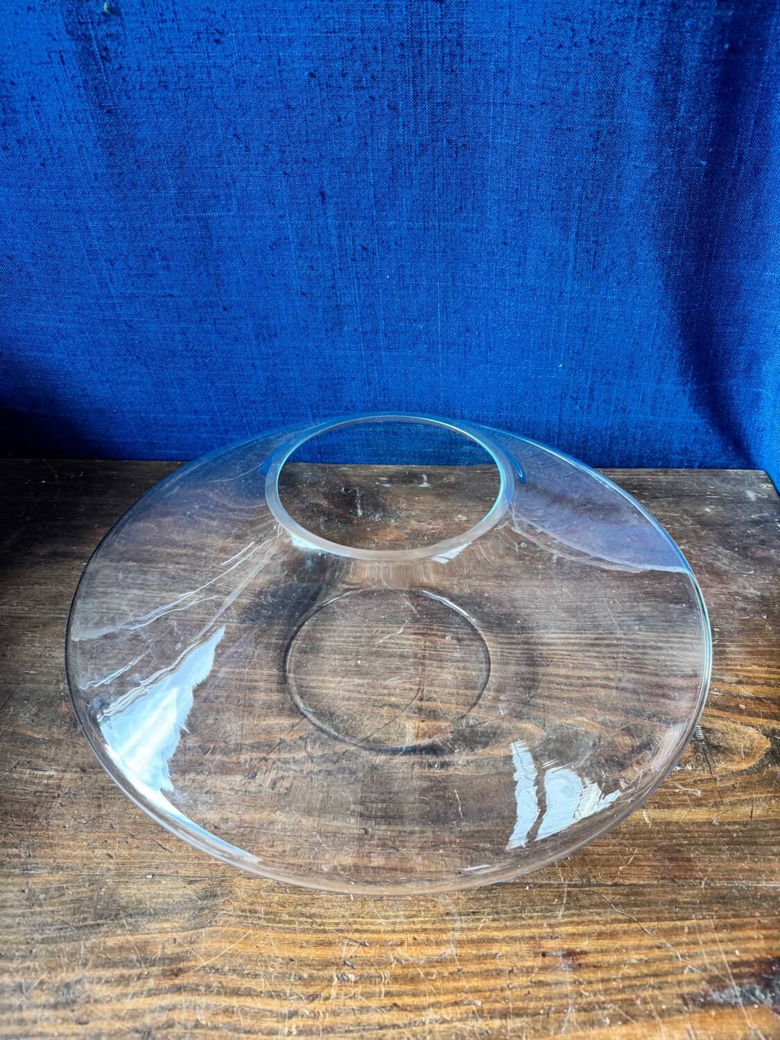 Large vase design Space Age – transparent glass