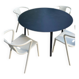Magis table and 4 jasper morrison chairs