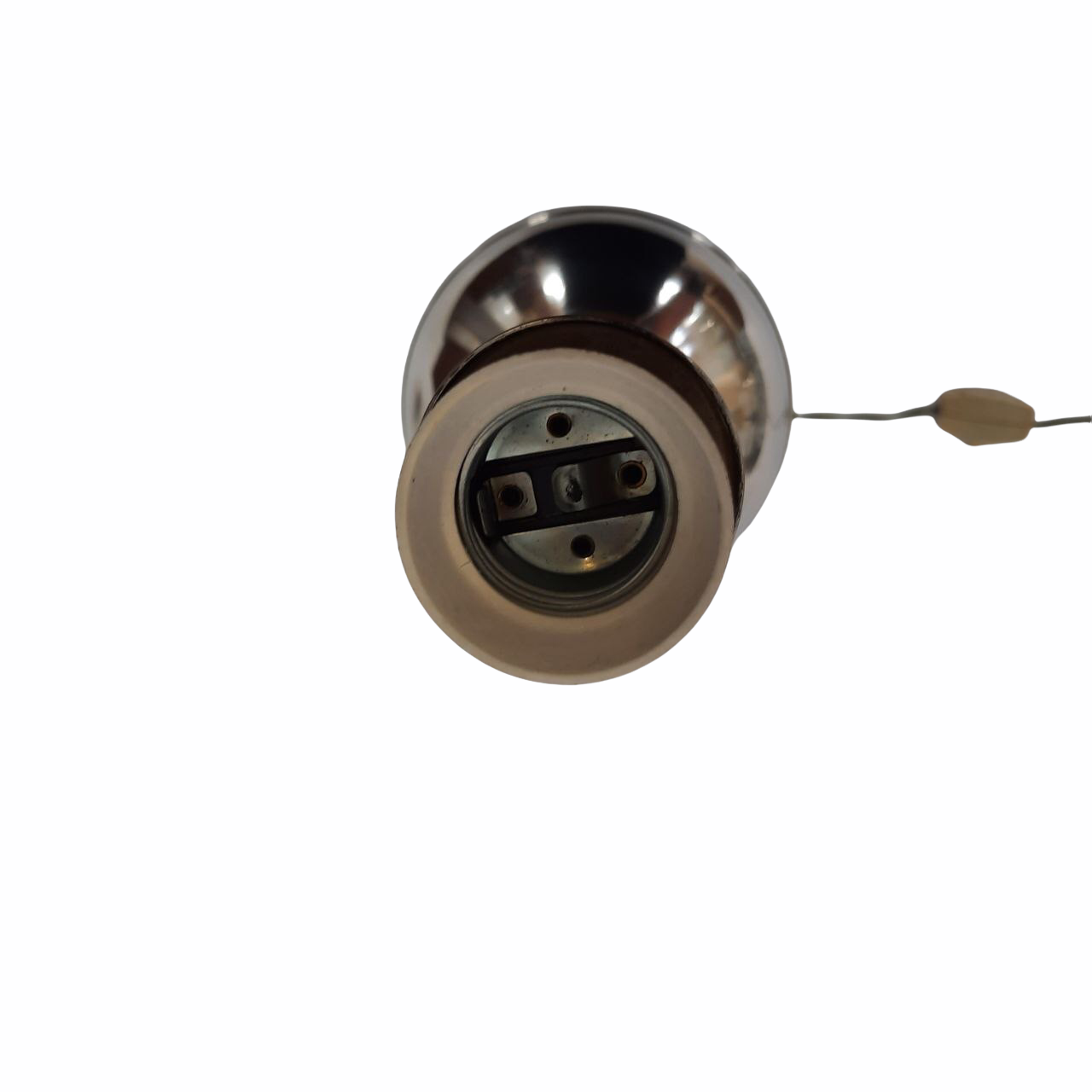 Three vintage bedside lamps in silver