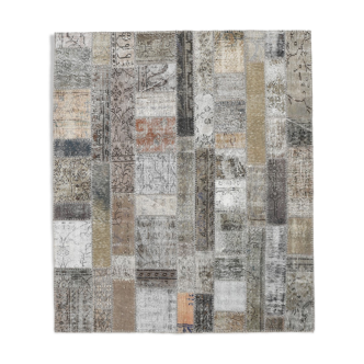 Tapis couleur vintage patchwork tapis 201x173cm