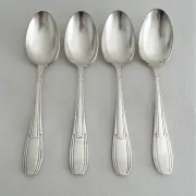 4 Art Deco silver-plated tablespoons