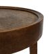 Table d'appoint Art Déco en chêne au design minimaliste