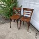 Paire de chaises de bistrot