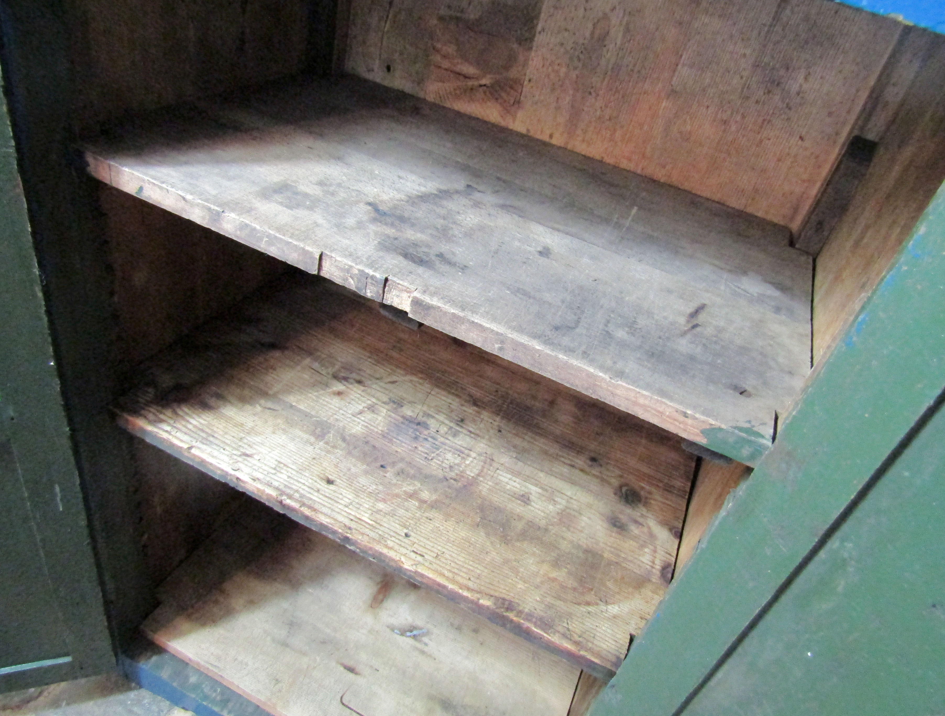 Old solid oak workshop furniture