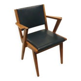 Fauteuil de bureau vintage Paul Vandenbulcke – De Coene, design belge année