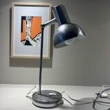 Vintage brushed steel desk lamp