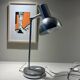 Vintage brushed steel desk lamp