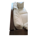 two-seater leather sofa