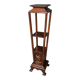Large Cherry & Walnut Stool, Asian style – Early 20th century