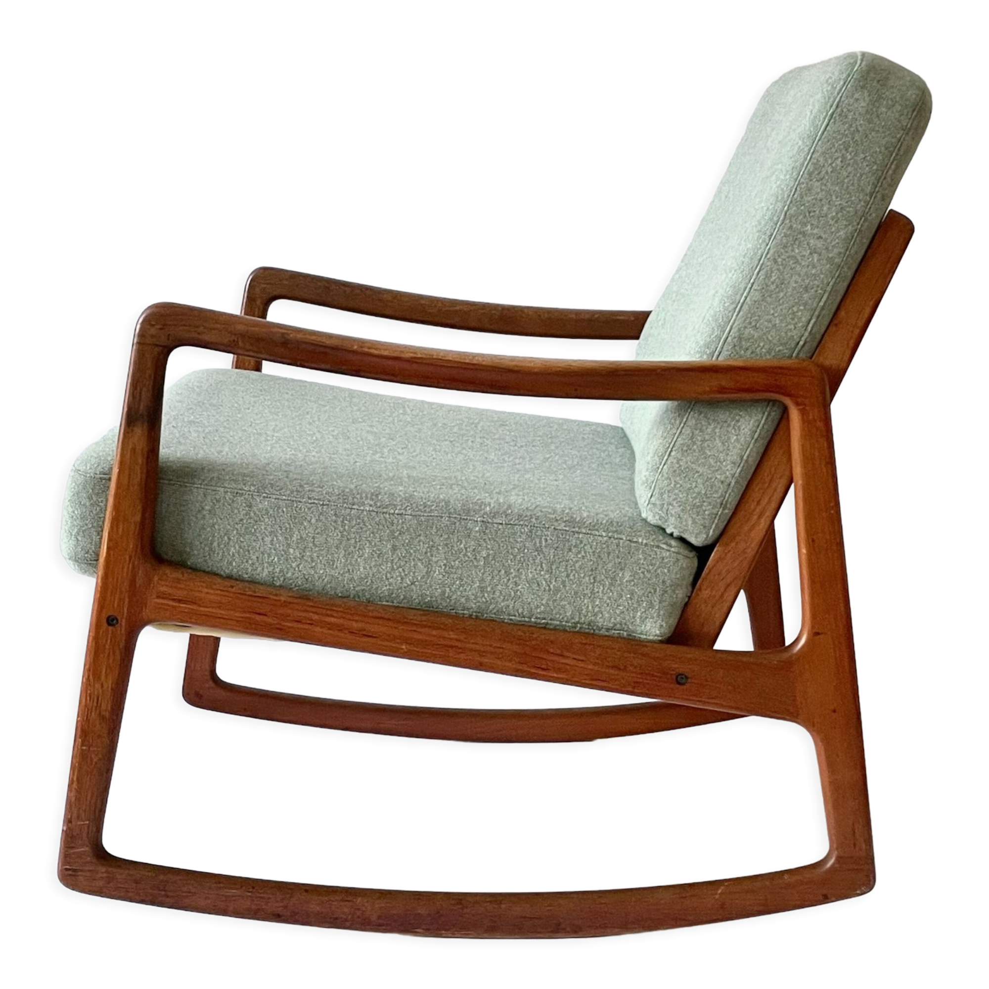Teak rocking chair by Ole Wanscher, Denmark, 1960s