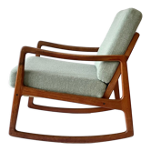 Rocking-chair en teck par Ole Wanscher Danemark Années 1960