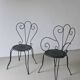 Ensemble de salle à manger de jardin en fer forgé | Années 1950 | France