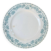 Plat rond en terre de fer Moulin des Loups, service Athènes