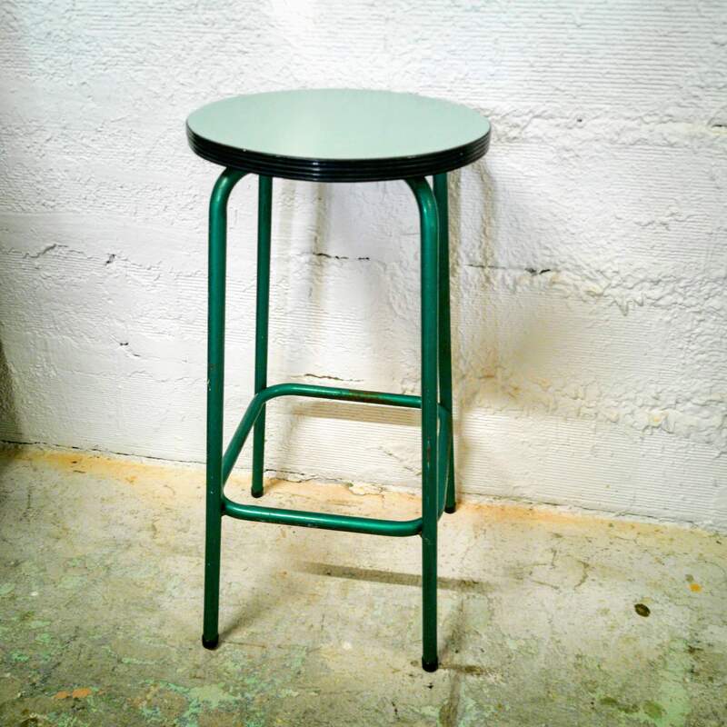 Metal stool and Formica