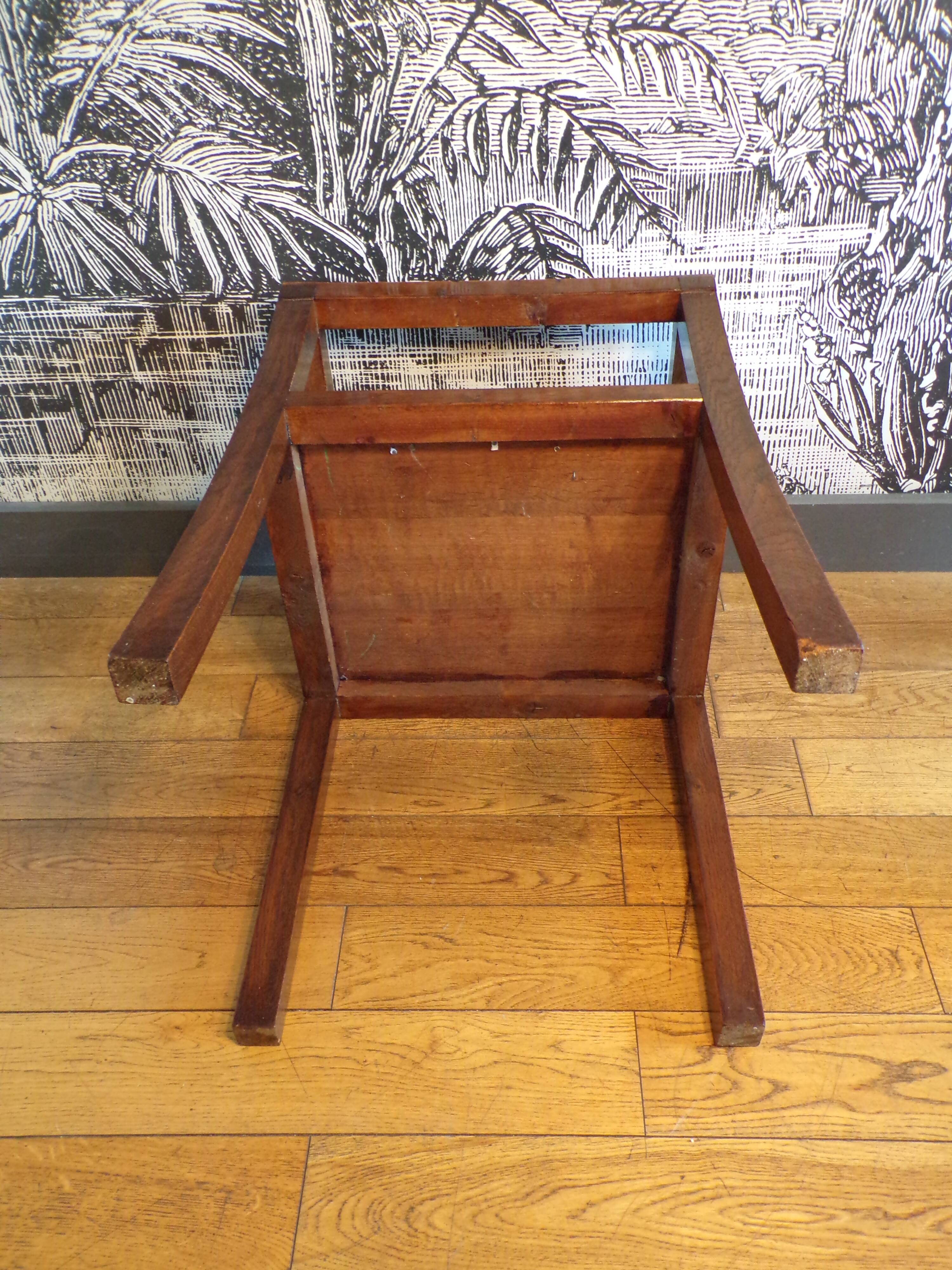 1930s minimalist wooden armchair