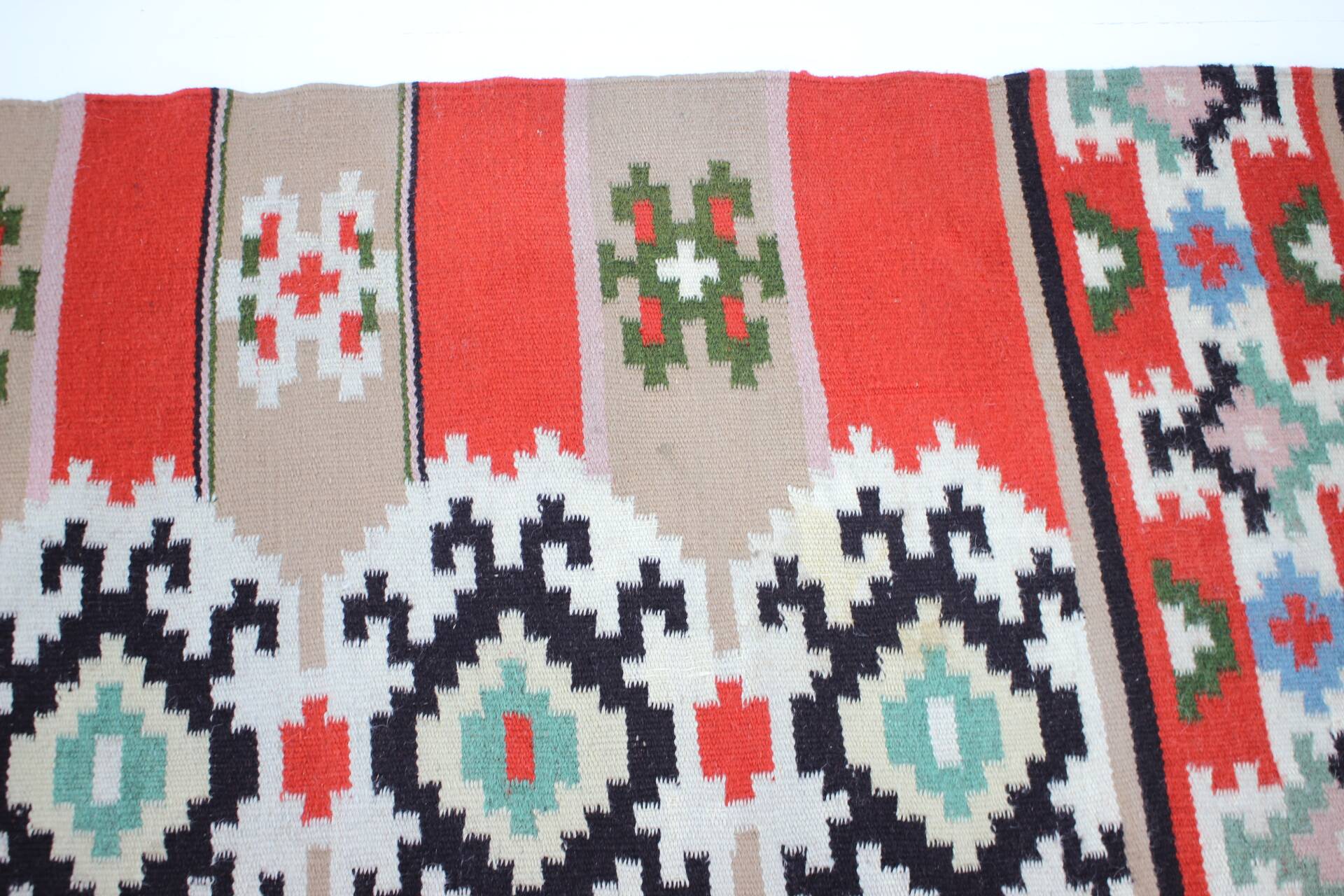 1940s Wool Rug/Carpet, Czechoslovakia