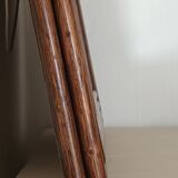 Miroir biseauté en bambou vintage