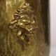 Large Hammered Brass Jardinière/Planter with Lion Heads