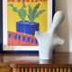 Postmodern ceramic bust sculpture, Italy 1980s