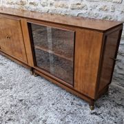 Mahogany glass sideboard, 1950