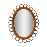 Rattan mirror