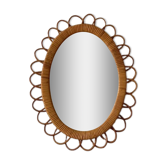 Miroir en rotin