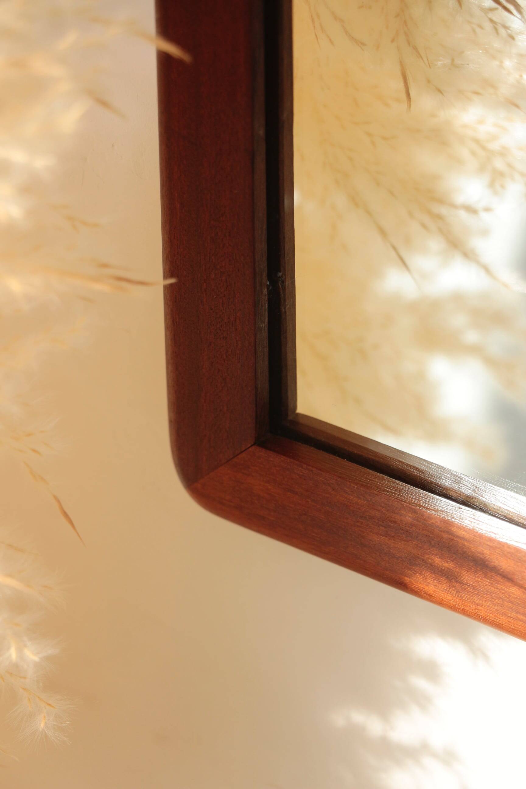 Miroir Rectangulaire en teck - Vintage - 04.01.24.02