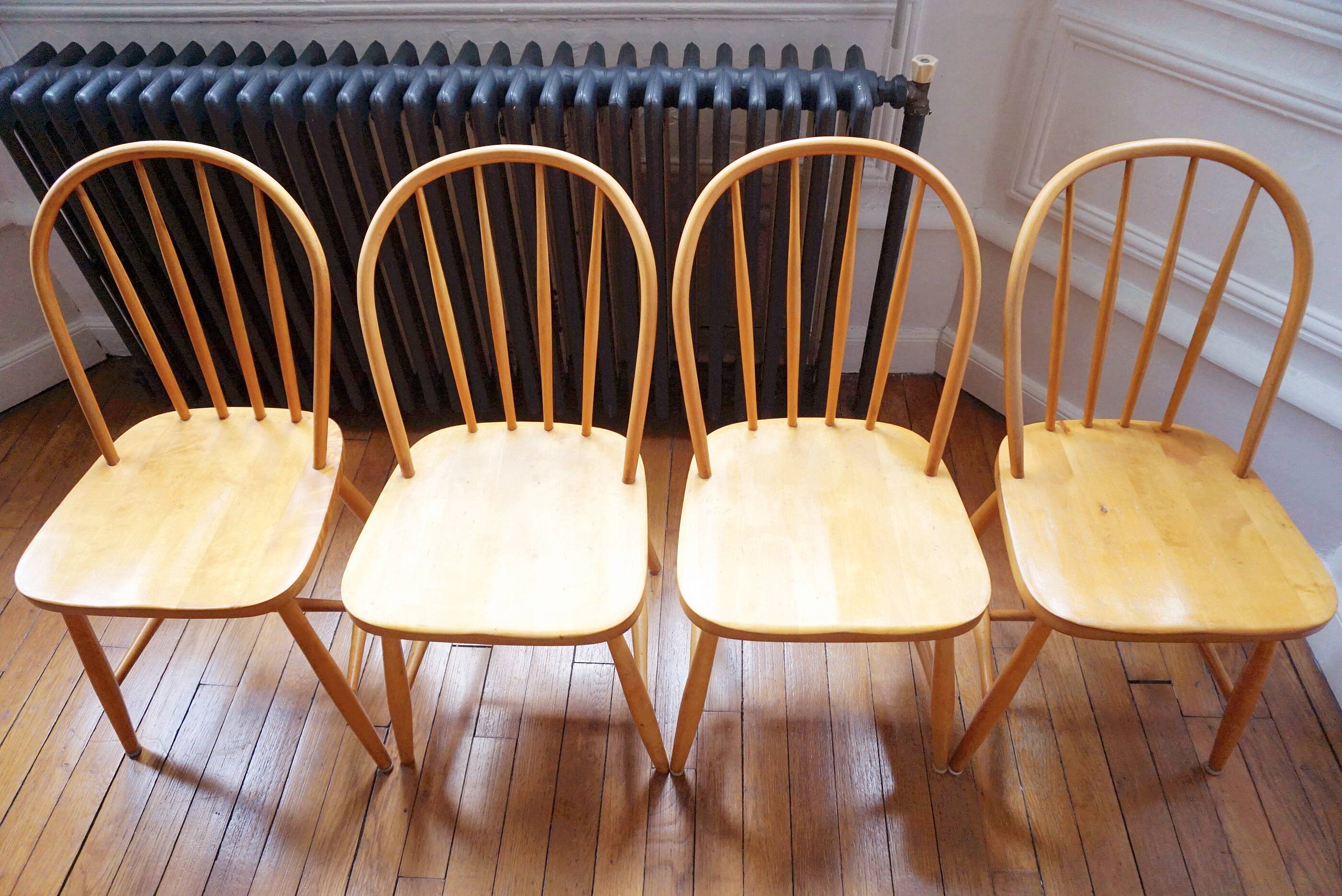 4 vintage chairs