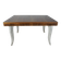 Dining table with art deco extensions revamped curved legs