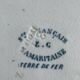 6 assiettes en terre de fer La Samaritaine