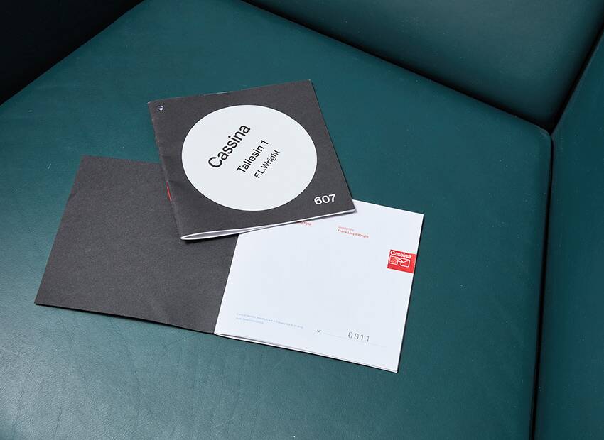 Frank Lloyd Wright Pair of Taliesin 1 Lounge Chairs for Cassina 1949/2018