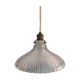 Rain-moulded transparent glass hanging lamp