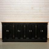 Enfilade de commerce meuble de métier 1930 en chene