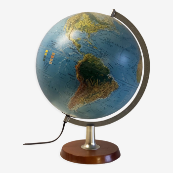 Globe terrestre lumineux par Scanglobe - Danemark – années 70/80