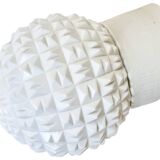 Vintage White Porcelain Wall Light, 1970s