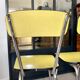 Paire de chaises formica jaune