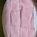 Set of 6 embroidered damask linen napkins
