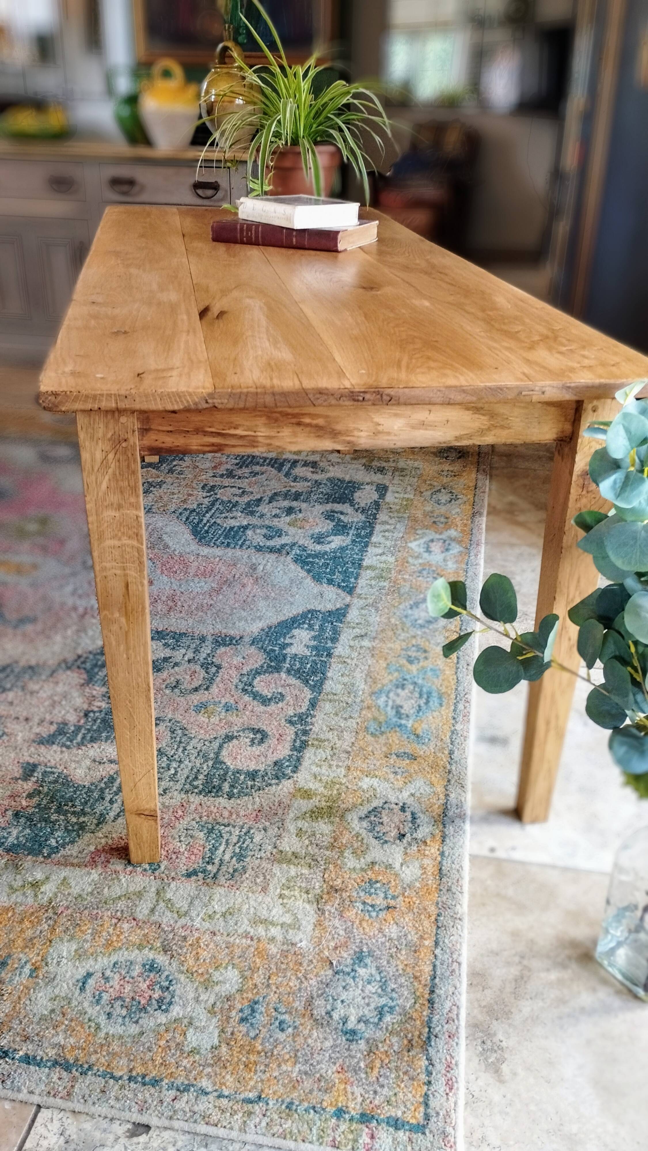 Farmhouse table 200 x 80 light oak