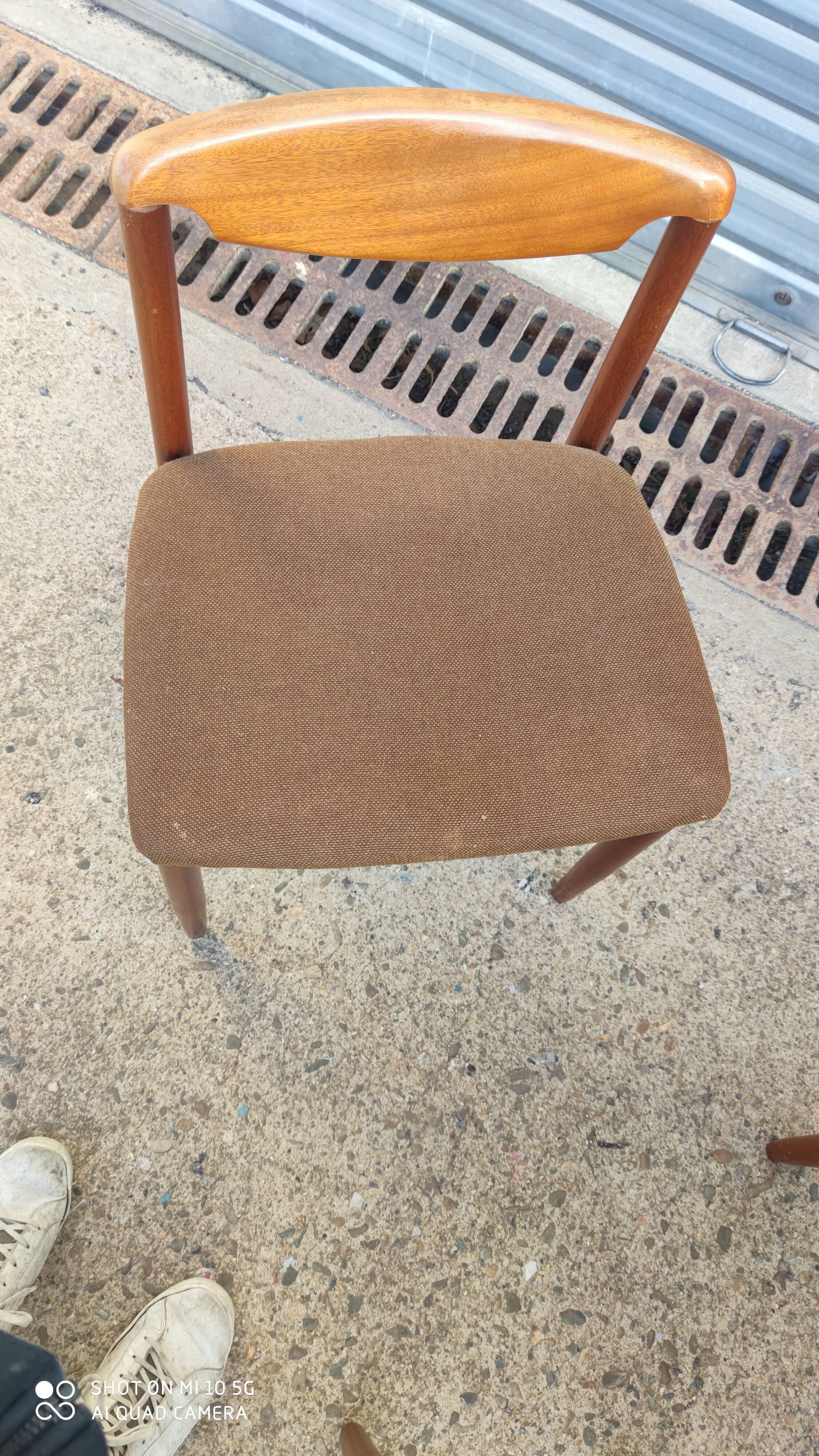 Set of 6 teak chairs circa 1960