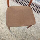 Series of 6 teak chairs around 1960